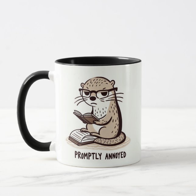 Taza Inmediatamente Molesto Otter - Diseño caprichoso d (Izquierda)