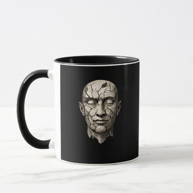 Taza Inner Self Layers – Dark Aesthetic Identity Art (Izquierda)