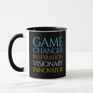 Taza Innovator Gamechanger Visionate Creative Tag Cloud