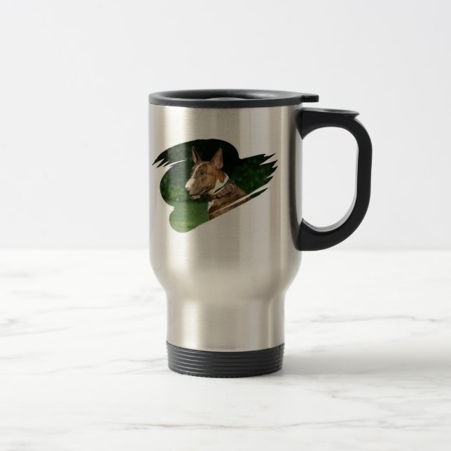 Taza inoxidable del viaje de bull terrier (Derecha)