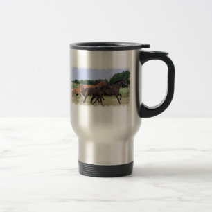 Taza inoxidable del viaje de los caballos salvajes