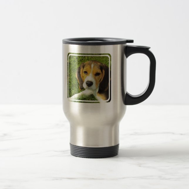 Taza inoxidable del viaje del beagle (Derecha)