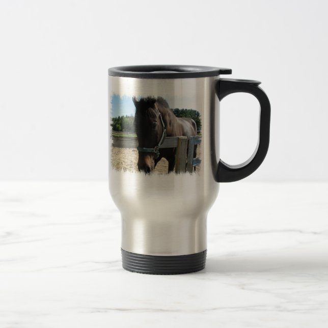 Taza inoxidable del viaje del caballo excelente (Derecha)