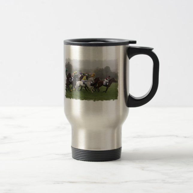 Taza inoxidable del viaje del campo del caballo de (Derecha)