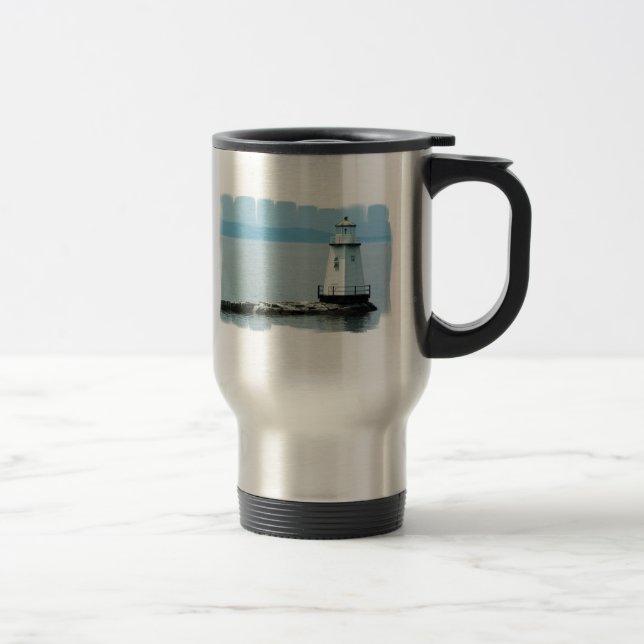 Taza inoxidable del viaje del faro inusual (Derecha)