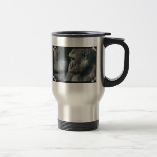Taza inoxidable del viaje del gorila de montaña