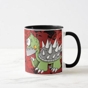 Taza insana loca de la tortuga de la guerra del