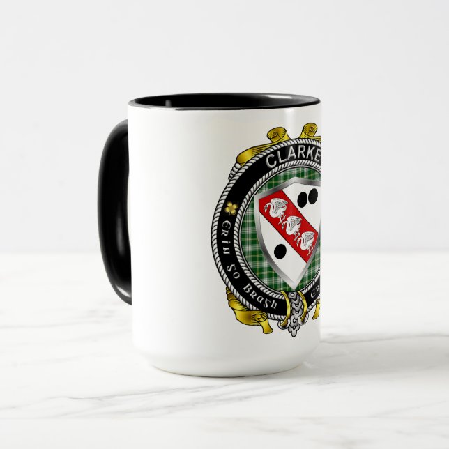 Taza Insignia Clarke Irish Shield (Anverso izquierdo)