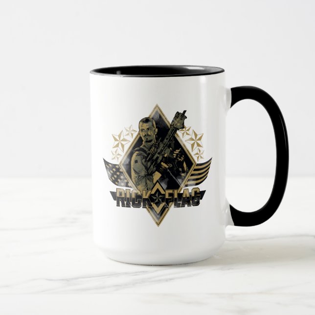 Taza Insignia de la bandera del pelotón el | Rick del (Derecha)