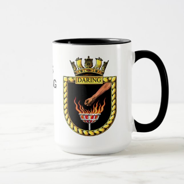 Taza Insignia del atrevimiento del HMS (Derecha)