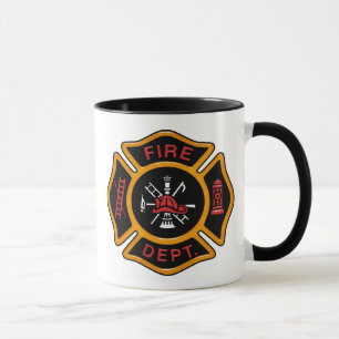 Taza Insignia del cuerpo de bomberos
