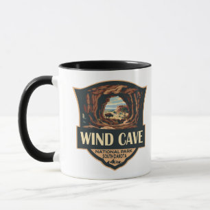 Taza Insignia retro del Ilustracion del Parque Nacional