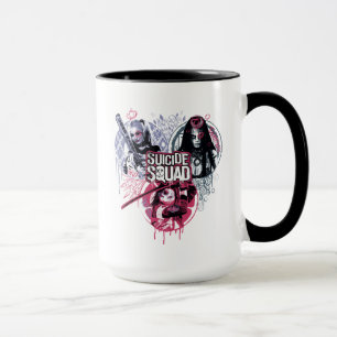 Taza Insignias de la pintada de los chicas del pelotón