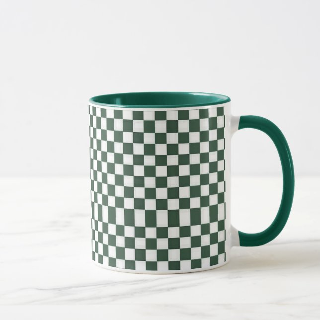 Taza Inspectores del blanco y del verde caqui (Derecha)