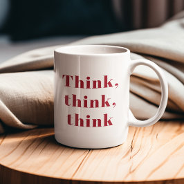 Taza Inspiración Positiva Red Think Think Think Think C