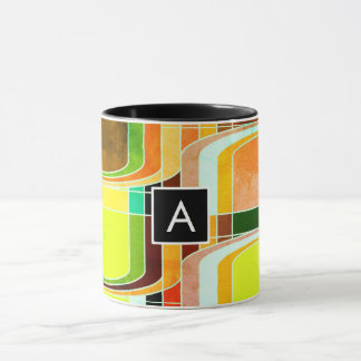 Taza Inspirado en el colorido Funky Retro