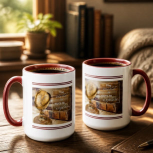 Taza Inspirador de Viajes Vintage 15oz