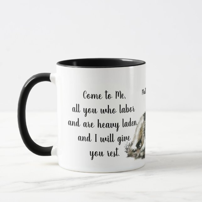 Taza Inspirador, Escritura, Matthew. (Izquierda)