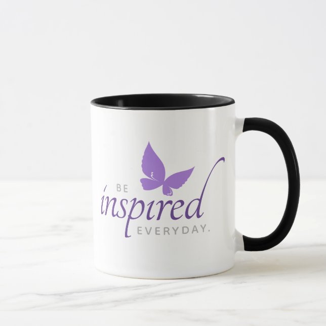 Taza Inspirador inspirarse en la mariposa cotidiana (Derecha)