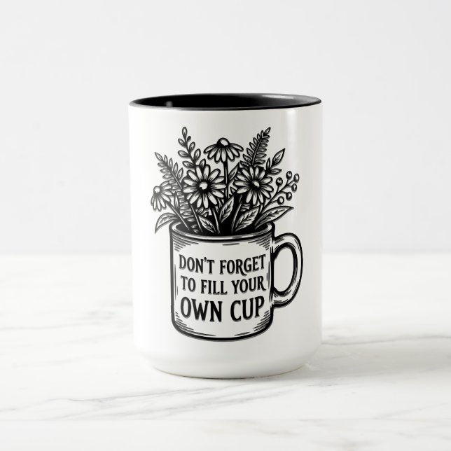Taza Inspirador No Olvides (Centro)