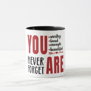 Taza Inspirador que eres suficiente