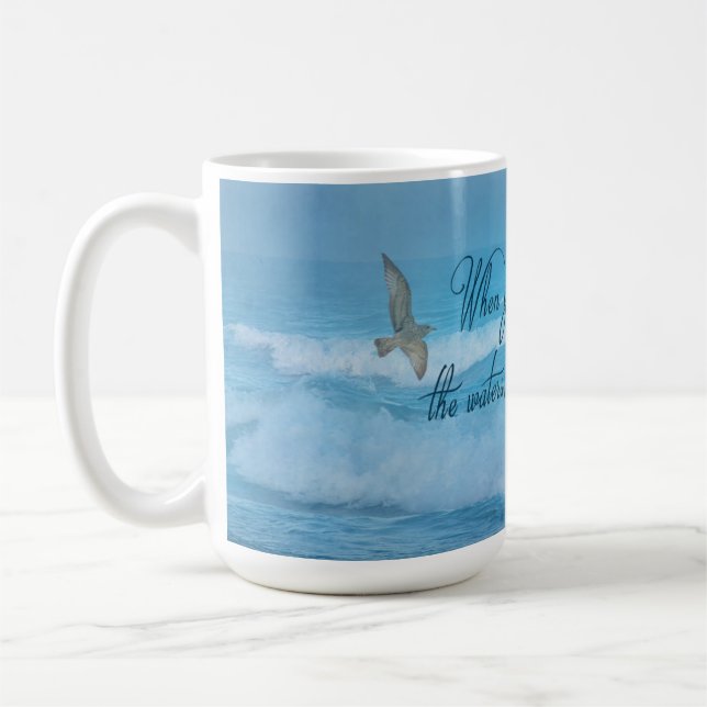 Taza inspiradora cristiana del verso de la biblia (Izquierda)