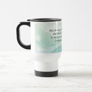 Taza inspiradora del viaje de la bendición de la