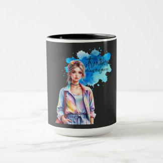 Taza Inspirational Girl Graphic 