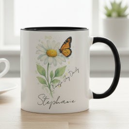 Taza Inspirational Mug - Daisy Butterfly Choose Joy