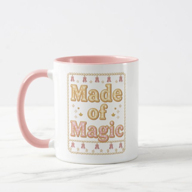 Taza Inspirational Sparkly "Made of Magic" (Izquierda)