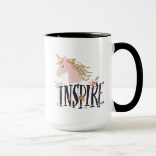 Taza Inspire el unicornio de la melena del oro del  