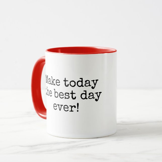 Taza Inspiring Quote With Stick Figure Girl (Anverso izquierdo)