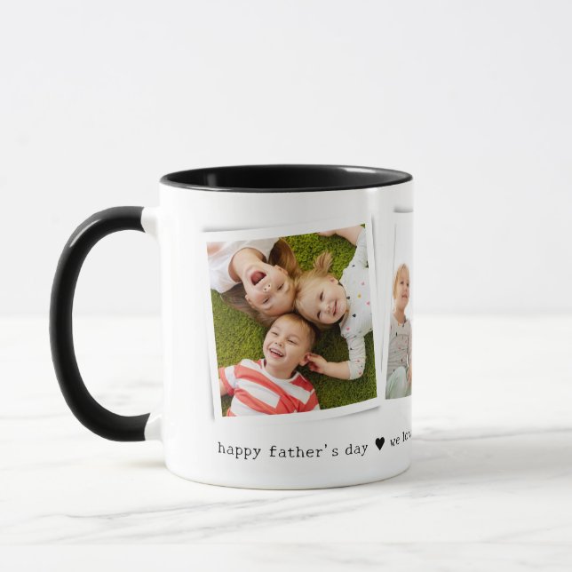 Taza Instantáneas 3 Fotografía del Día del Padre (Izquierda)