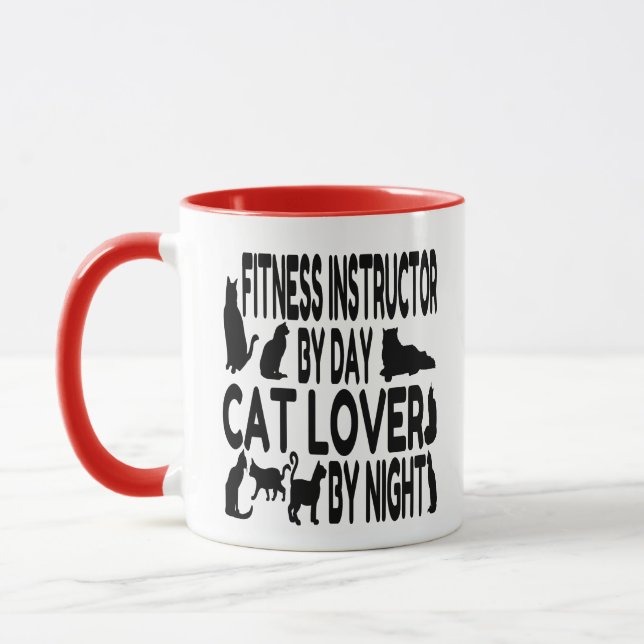 Taza Instructor de aptitud para el gato (Izquierda)