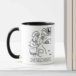 Taza Instructor de conducción que da clases de conducci