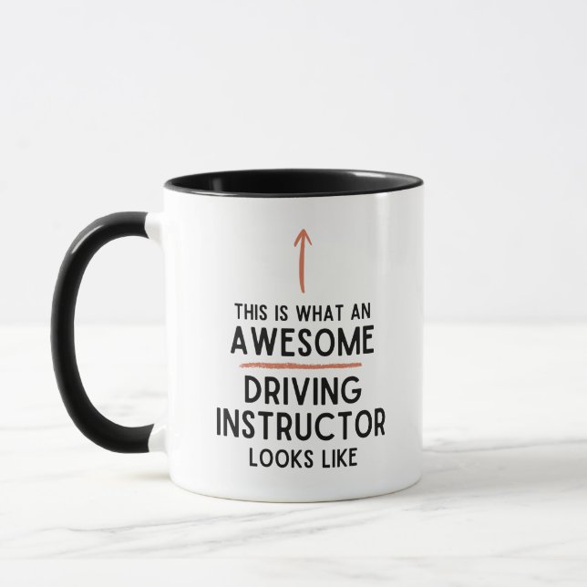 Taza Instructor de Conducir Escuela de Conducir para Nu (Izquierda)