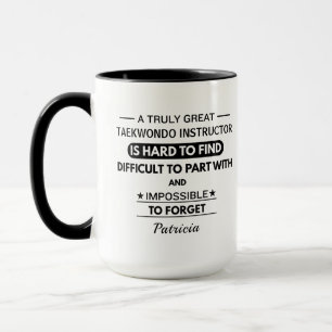 Taza Instructor de Taekwondo Personalizado