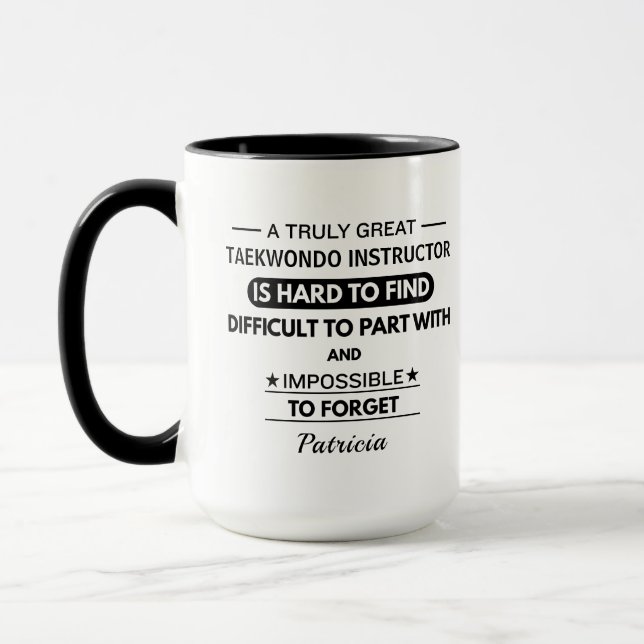 Taza Instructor de Taekwondo Personalizado (Izquierda)