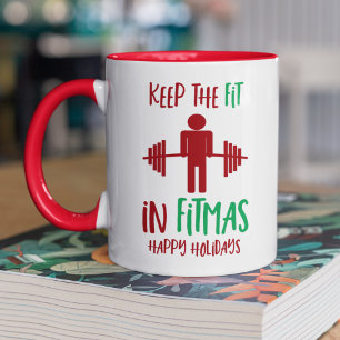 Taza Instructor divertido del retruécano de Fitmas de