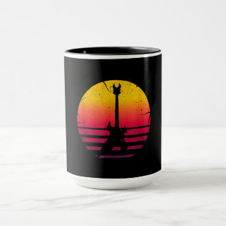 Taza Instrumento Guitar Sunset Electric Rock Music Love
