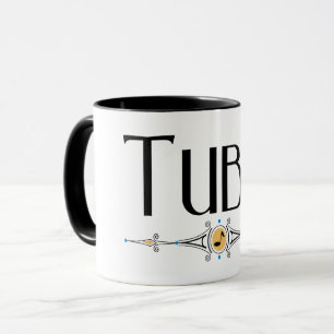 Taza Instrumento musical de línea decorativa Tuba