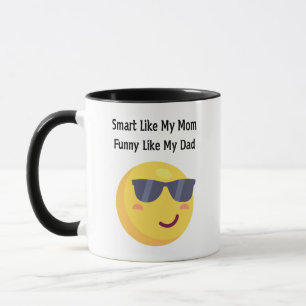 Taza Inteligente como mamá, divertido como papá