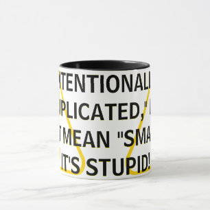 TAZA INTENCIONALMENTE "COMPLICADO", NO SIGNIFICA "INTEL