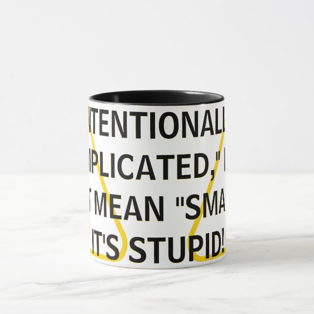 TAZA INTENCIONALMENTE "COMPLICADO", NO SIGNIFICA "INTEL (Centro)