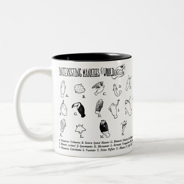 Taza interesante de los Manatees (Izquierda)