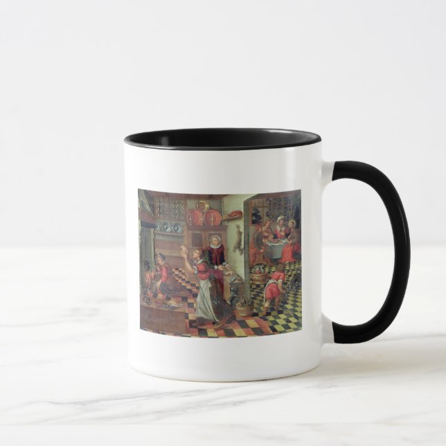 Taza Interior de la cocina, la cena en Emmaus (Derecha)