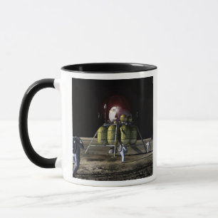 Taza Interpretación del artista de una nueva nave