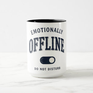 Taza Interruptor divertido de desconexión emocional