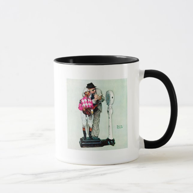 Taza Intervención de Norman Rockwell en jockey (Derecha)