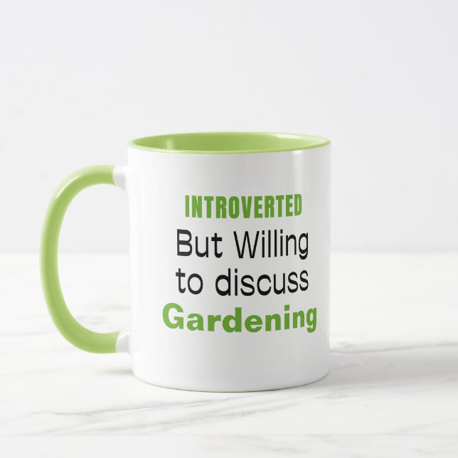 Taza Intervertido jardinería Funny Cotes Mug (Izquierda)